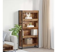 vidaXL Book Cabinet 2 pcs Old Wood 80 x 30 x 155 cm Engineered Wood