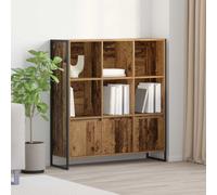 vidaXL Book Cabinet 2 pcs Old Wood 99.5 x 30 x 108 cm Engineered Wood