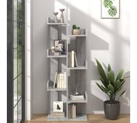 Vidaxl Book Cabinet 48X25.5X140 Cm Grey Sonoma Engineered Wood