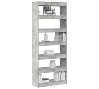 vidaXL Book Cabinet 6-Tier 80 x 30 x 198 cm Engineered Wood