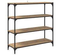 vidaXL Book Cabinet Artisan Oak 100 x 33 x 100 cm, Stylish Book Cabinet, Rectangular Industrial Shelving Unit, Durable Storage Solutions for Home Office, Functional Bookshelf