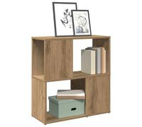vidaXL Book Cabinet Artisan Oak 60x24x63 cm Engineered Wood