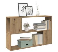 vidaXL Book Cabinet Artisian Oak 100x24x63 cm Engineered Wood