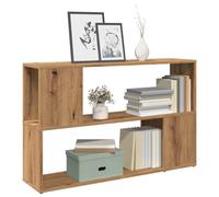 vidaXL Book Cabinet Artisian Oak 100x24x63 cm Engineered Wood bookcase