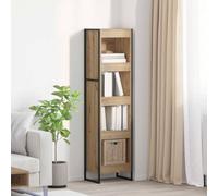 vidaXL Book Cabinet Artisian Oak 40 x 30 x 155 cm Engineered Wood