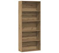 vidaXL Book Cabinet Artisian Oak 80x30x189 cm Engineered Wood