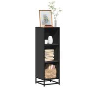 vidaXL Book Cabinet Black 33.5x33x107.5 cm Engineered Wood bookcase