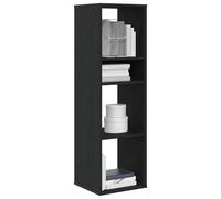 vidaXL Book Cabinet Black 34x31x112 cm Engineered Wood