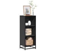 vidaXL Book Cabinet Black 40x35x107.5 cm Engineered Wood bookcase room divider