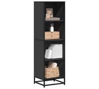 vidaXL Book Cabinet Black 40x35x139 cm Engineered Wood