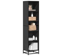 vidaXL Book Cabinet Black 40X35X170.5 Cm Engineered Wood, Black