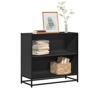 vidaXL Book Cabinet Black 80.5X35X76 Cm Engineered Wood, Black