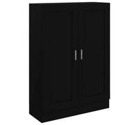 vidaXL Book Cabinet Black Engineered Wood Bookshelf Bookcase Storage Sideboard