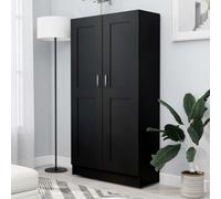 vidaXL Book Cabinet Black Engineered Wood Storage Rack Sideboard Highboard