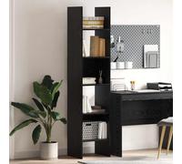 vidaXL Book Cabinet Black Oak 40 x 35 x 180 cm Engineered Wood