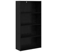 vidaXL Book Cabinet Black Oak 80 x 30 x 152 cm Engineered Wood, Living Room Bookshelf, Rectangular, Modern Design, Ample Storage, Freestanding Organizer Shelf for Book Display and Decor
