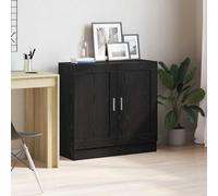 vidaXL Book Cabinet Black Oak 82.5 x 30.5 x 80 cm Engineered Wood