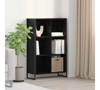 vidaXL Book Cabinet Black Oak 99.5 x 30 x 108.5 cm Engineered Wood