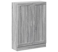 vidaXL Book Cabinet Bookcase Shelf Storage Cabinet Grey Sonoma Engineered Wood