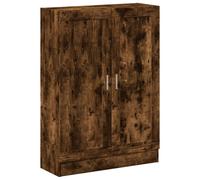 vidaXL Book Cabinet Bookcase Shelf Storage Cabinet Smoked Oak Engineered Wood