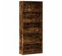 vidaXL Book Cabinet Bookcase Storage Bookshelf Smoked Oak Engineered Wood