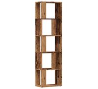vidaXL Book Cabinet Bookcase Storage Shelf Bookshelf Old Wood Engineered Wood