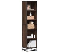 vidaXL Book Cabinet Brown Oak 40x35x170.5 cm Engineered Wood