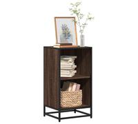 vidaXL Book Cabinet Brown Oak 40x35x76 cm Engineered Wood bookcase