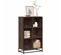 vidaXL Book Cabinet Brown Oak 65.5x33x107.5 cm Engineered Wood bookcase