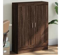 vidaXL Book Cabinet Bookcase Shelf Storage Cabinet Brown Oak Engineered Wood