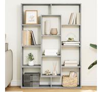 vidaXL Book Cabinet Concrete Grey 102x29x143 cm Engineered Wood