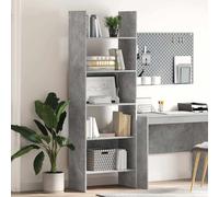 Vidaxl Book Cabinet Concrete Grey 60X35X180 Cm Engineered Wood, Grey