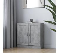 Vidaxl Book Cabinet Concrete Grey 82.5X30.5X80 Cm Engineered Wood