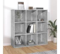 vidaXL Book Cabinet Concrete Grey 98x29x97.5 cm Engineered Wood