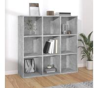 vidaXL Book Cabinet Concrete Grey Engineered Wood Bookcase Storage Organiser