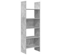 vidaXL Book Cabinet Concrete Grey Engineered Wood Home Bookcase Storage Shelf