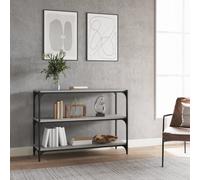 vidaXL Book Cabinet Grey Sonoma 100x33x70.5cm Engineered Wood and Steel