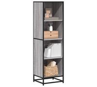 vidaXL Book Cabinet Grey Sonoma 40x35x139 cm Engineered Wood bookcase