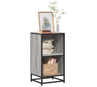 vidaXL Book Cabinet Grey Sonoma 40x35x76 cm Engineered Wood bookcase