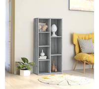 vidaXL Book Cabinet Grey Sonoma 50x25x106 cm