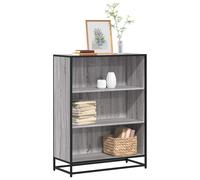 vidaXL Book Cabinet Grey Sonoma 80.5x35x107.5 cm Engineered Wood