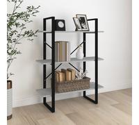 vidaXL Book Cabinet Grey Sonoma 80x30x105 cm Engineered Wood UK NEW