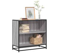 vidaXL Book Cabinet Grey Sonoma 80.5X35X76 Cm Engineered Wood, Grey