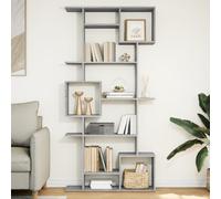vidaXL Book Cabinet Grey Sonoma 92x29x188 cm Engineered Wood