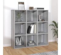 (grey sonoma) vidaXL Book Cabinet Highboard Storage Book Rack Bookshelf Engineered Wood