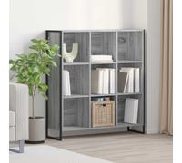 vidaXL Book Cabinet Grey Sonoma 99.5 x 30 x 108.5 cm Engineered Wood