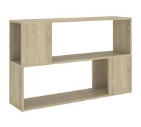 vidaXL Book Cabinet Home Living Room Office Furniture Book Rack Bookcase Room Divider Side Cabinet Standing Storage Shelf Chipboard Sonoma Oak
