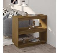 (honey brown, 80 x 35 x 71 cm) vidaXL Solid Pinewood Book Cabinet/Room Divider Multi Colours Multi Sizes