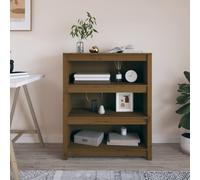vidaXL Book Cabinet Honey Brown 80x35x97 cm Solid Wood Pine