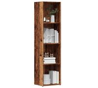 vidaXL 4 Shelf Old Wood Bookcase - Size: 143 x 36 x 30cm - Brown - Wilko